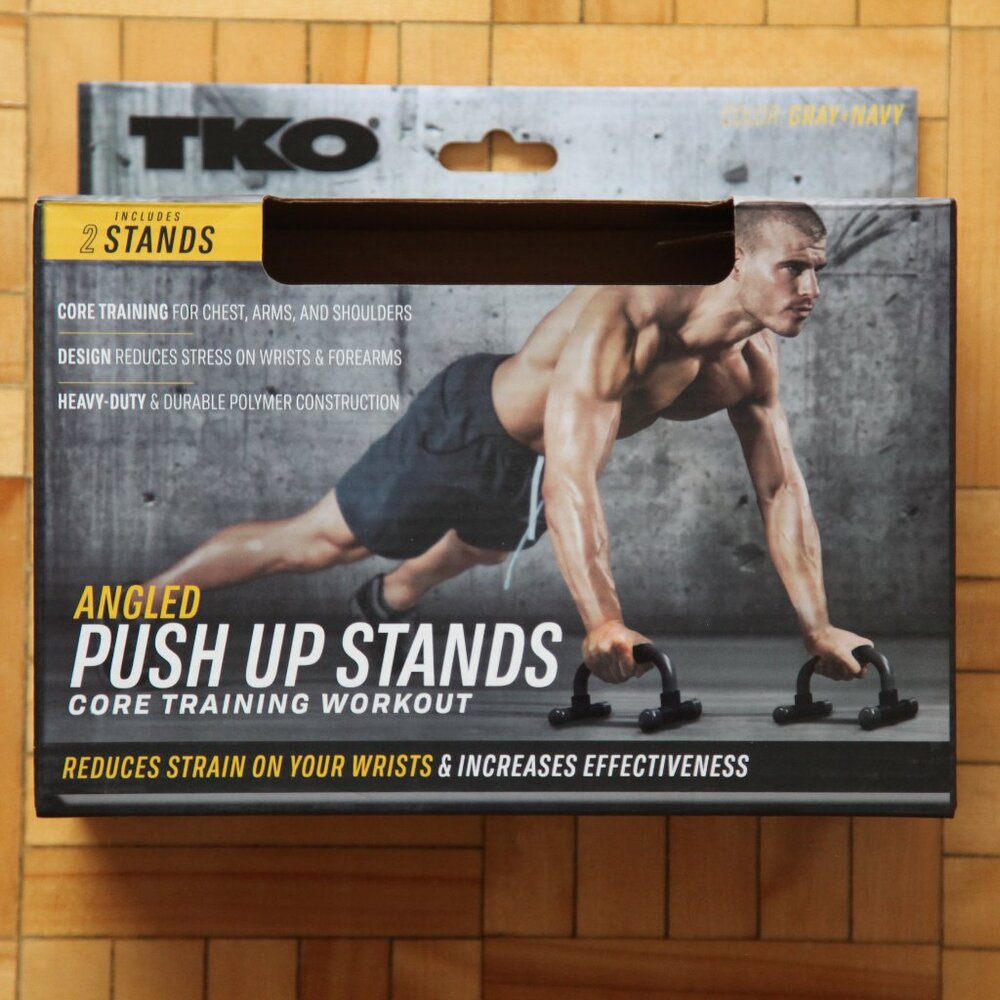 TKO Angled Push Up Stands for Core Training.